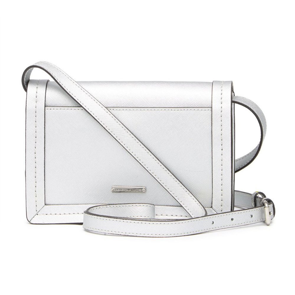 Rebecca Minkoff Silver Saffiano Madison Crossbody - Picture 3 of 13